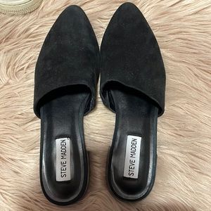 steve madden slip on loafers with small heel